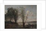 Boatman among the Reeds, c.1865 by Jean Baptiste Camille Corot