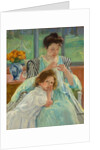 Young Mother Sewing, 1900 by Mary Stevenson Cassatt