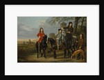 Equestrian Portrait of Cornelis and Michiel Pompe van Meerdervoort with their Tutor and Coachman, Starting for the Hunt, c.1652-53 by Aelbert Cuyp