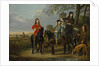 Equestrian Portrait of Cornelis and Michiel Pompe van Meerdervoort with their Tutor and Coachman, Starting for the Hunt, c.1652-53 by Aelbert Cuyp