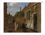 Scene in a Courtyard, early 1660s by Ludolf de Jongh