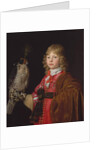 Portrait of a Boy with a Falcon by Wallerant Vaillant