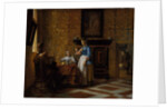 Leisure time in an elegant Setting, c.1663-65 by Pieter de Hooch