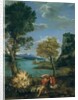 Landscape with Moses and the Burning Bush, 1610-16 by Domenichino (1581-1641)