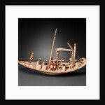 Model Sailing Boat Transporting a Mummy, c.1900–1885 BC by Egyptian 12th Dynasty