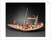 Model Sailing Boat Transporting a Mummy, c.1900–1885 BC by Egyptian 12th Dynasty