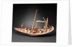 Model Sailing Boat Transporting a Mummy, c.1900–1885 BC by Egyptian 12th Dynasty