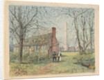 David Burns's Cottage and the Washington Monument, Washington D.C., 1892 by Walter Paris