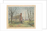 David Burns's Cottage and the Washington Monument, Washington D.C., 1892 by Walter Paris