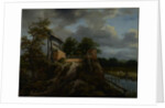 Bridge with a Sluice, 1648-9 by Jacob Isaaksz. or Isaacksz. van Ruisdael