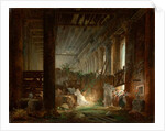A Hermit Praying in the Ruins of a Roman Temple. c.1760 by Hubert Robert