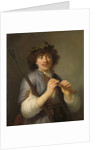 Rembrandt as Shepherd with Staff and Flute, 1636 by Govaert Flinck