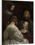 Woman at a Mirror, c. 1652 by Gerard ter Borch or Terborch