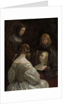 Woman at a Mirror, c. 1652 by Gerard ter Borch or Terborch