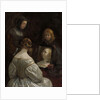 Woman at a Mirror, c. 1652 by Gerard ter Borch or Terborch