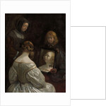 Woman at a Mirror, c. 1652 by Gerard ter Borch or Terborch