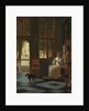 Man Handing a Letter to a Woman in the Entrance Hall of a House, 1670 by Pieter de Hooch