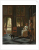 Man Handing a Letter to a Woman in the Entrance Hall of a House, 1670 by Pieter de Hooch