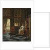 Man Handing a Letter to a Woman in the Entrance Hall of a House, 1670 by Pieter de Hooch