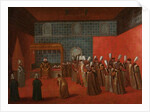 Ambassador Cornelis Calkoen at his Audience with Sultan Ahmed III, c.1727-30 by Jean Baptiste Vanmour