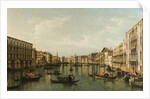 View of Grand Canal with the Palazzi Foscari and Moro Lin by Bernardo Bellotto