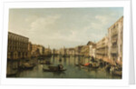 View of Grand Canal with the Palazzi Foscari and Moro Lin by Bernardo Bellotto