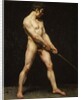 Study of a nude man, c.1810-20 by French School