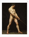 Study of a nude man, c.1810-20 by French School