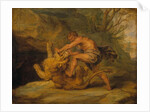 Samson and the Lion, c.1640 by Peter Paul (studio of) Rubens