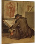 Young Student Drawing by Jean-Baptiste Simeon Chardin