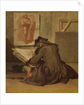 Young Student Drawing by Jean-Baptiste Simeon Chardin