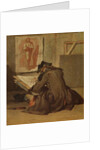 Young Student Drawing by Jean-Baptiste Simeon Chardin