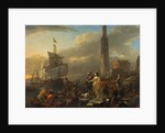 A Harbour Scene, c.1665 by Nicolaes Pietersz. Berchem