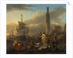 A Harbour Scene, c.1665 by Nicolaes Pietersz. Berchem