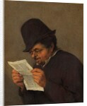 Old Peasant Reading a Paper, c.1647 by Adriaen Jansz. van Ostade