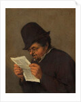 Old Peasant Reading a Paper, c.1647 by Adriaen Jansz. van Ostade