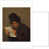 Old Peasant Reading a Paper, c.1647 by Adriaen Jansz. van Ostade