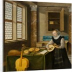 Lady Playing the Lute, c.1610 by Hendrik the Younger Steenwyck