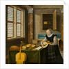 Lady Playing the Lute, c.1610 by Hendrik the Younger Steenwyck
