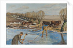 Farmhands fetching Ice, 1927 by Fritz Syberg