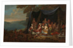 Fête champêtre with Turkish Courtiers under a Tent, c.1720-37 by Jean Baptiste Vanmour