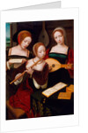 Three Musicians, c.1530 by Master of the Female Half Lengths