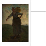 A Norman Milkmaid at Greville, 1871 by Jean-Francois Millet