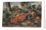 Young Woman Lying in the Grass, 1890-95 by Pierre Auguste Renoir