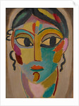 Mystical Head: Head of a Girl, 1918 by Alexej von Jawlensky