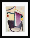 Abstract Head: Black-Yellow-Purple, c.1922 by Alexej von Jawlensky