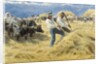 Threshing in the Abruzzi, 1890 by Peder Severin Kroyer