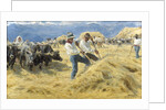 Threshing in the Abruzzi, 1890 by Peder Severin Kroyer