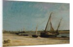 Boats on the Seacoast at Étaples, 1871 by Charles Francois Daubigny