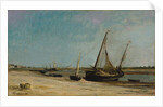 Boats on the Seacoast at Étaples, 1871 by Charles Francois Daubigny